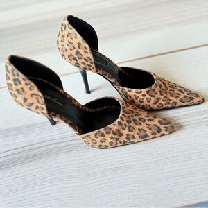 Leopard print pumps 3 inch heel luxury glam women size 7